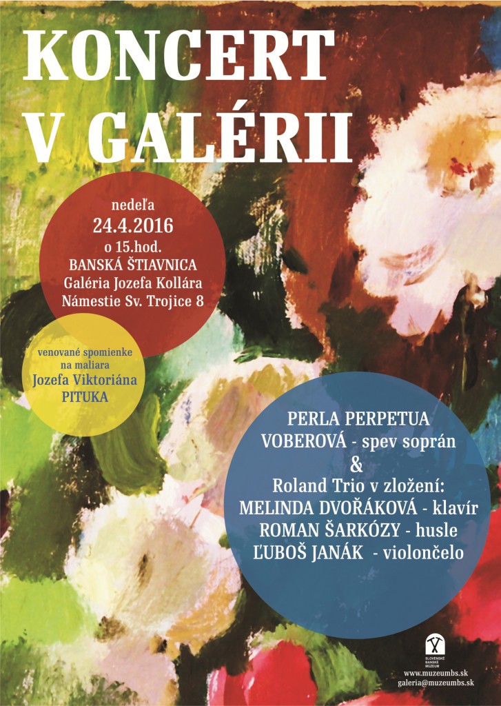 Koncert v galérii_plagat