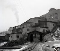 Povrchové objekty úpravne v Smolníku, 1973, autor: I. Ladziansky (neg. 10343)/Surface objects of the finishing mill in Smolník, 1973, author: I. Ladziansky (neg. 10343)