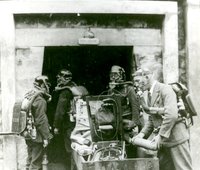 Banská záchranná čata, Železník, repro: I. Ladziansky (neg. 21247)/Mining rescue team, Železník, repro: I. Ladziansky (neg. 21247)