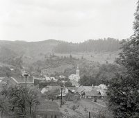 Pohľad na obec Ľubietová, foto: Herčko (neg. 6583)/View of Ľubietová village, photo: Herčko (neg. 6583)