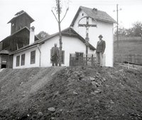 Ťažná veža a banské budovy šachty Žofia, 1940, repro: I. Ladziansky (neg. 11612)
