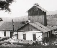 Šachta Mária, banská budova, 1946, autor: S. Protopopov (neg. 30997)/Mária shaft, mining building, 1946, author: S. Protopopov (neg. 30997)