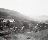 Pohľad na Rudňany od šachty č. III., repro: I. Ladziansky (neg. 47460)/View of Rudňany from shaft no. III., repro: I. Ladziansky (neg. 47460)