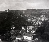 Nový zámok a pohľad na mesto, repro: I. Ladziansky (neg. 44504)/New Castle and a view of the town, repro: I. Ladziansky (neg. 44504)